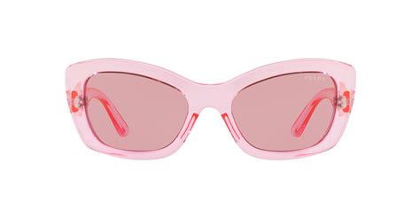 prada sunglasses pink lens|Prada pink clear glasses.